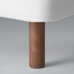 Lits^Muji 4 pieds en bois foncé 20cm