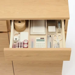 Armoires^Muji Armoire en noyer avec tiroirs