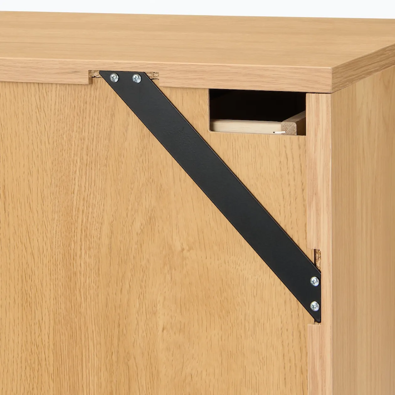 Armoires^Muji Armoire en noyer avec tiroirs