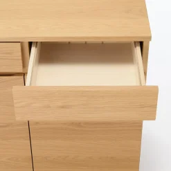 Armoires^Muji Armoire en noyer avec tiroirs