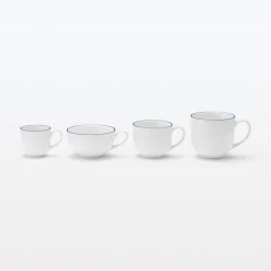 Verrerie^Muji Art de la table du quotidien - Tasse à thé à bande bleue