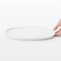 Vaisselle^Muji Art de la table du quotidien ‐ Assiette ovale L