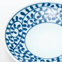 Vaisselle^Muji Assiette en porcelaine Hasami  ‐  Motifs arabesque