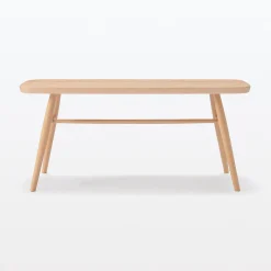 Chaises, Bancs Et Tabourets^Muji Banc en hêtre massif à pieds arrondis
