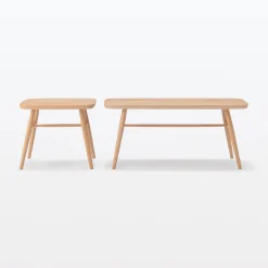 Chaises, Bancs Et Tabourets^Muji Banc en hêtre massif à pieds arrondis