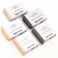 Bain Et Douche^Muji Barre nettoyante visage hydratante vegan  format voyage