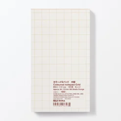 Carnets Pointillés Et Graphiques|Fournitures De Bureau^Muji Bloc-notes coloré à grille, Petit