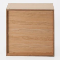 Étagères Modulables En Bois^Muji Bloc‐tiroir en chêne ‐ 4 tiroirs (Dont Eco‐part. 0,82 €)