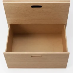 Étagères Modulables En Bois^Muji Bloc‐tiroir en chêne ‐ 2 tiroirs (Dont Eco‐part. 0,82 €)