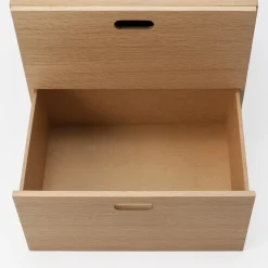 Étagères Modulables En Bois^Muji Bloc‐tiroir en chêne ‐ 2 tiroirs (Dont Eco‐part. 0,82 €)