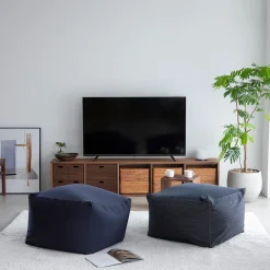 Étagères Modulables En Bois^Muji Bloc‐tiroir en noyer ‐ 4 tiroirs (Dont Eco‐part. 0,82 €)