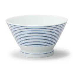 Vaisselle^Muji Bol à riz en porcelaine Hasami ‐ Motif rayures, Petite