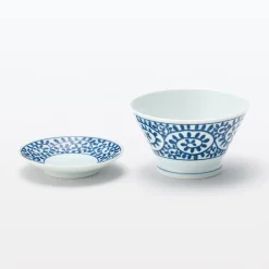 Vaisselle^Muji Bol à riz en porcelaine Hasami ‐ Motifs arabesque, Petite