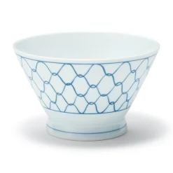 Vaisselle^Muji Bol à riz en porcelaine Hasami - Motif maille, Grande