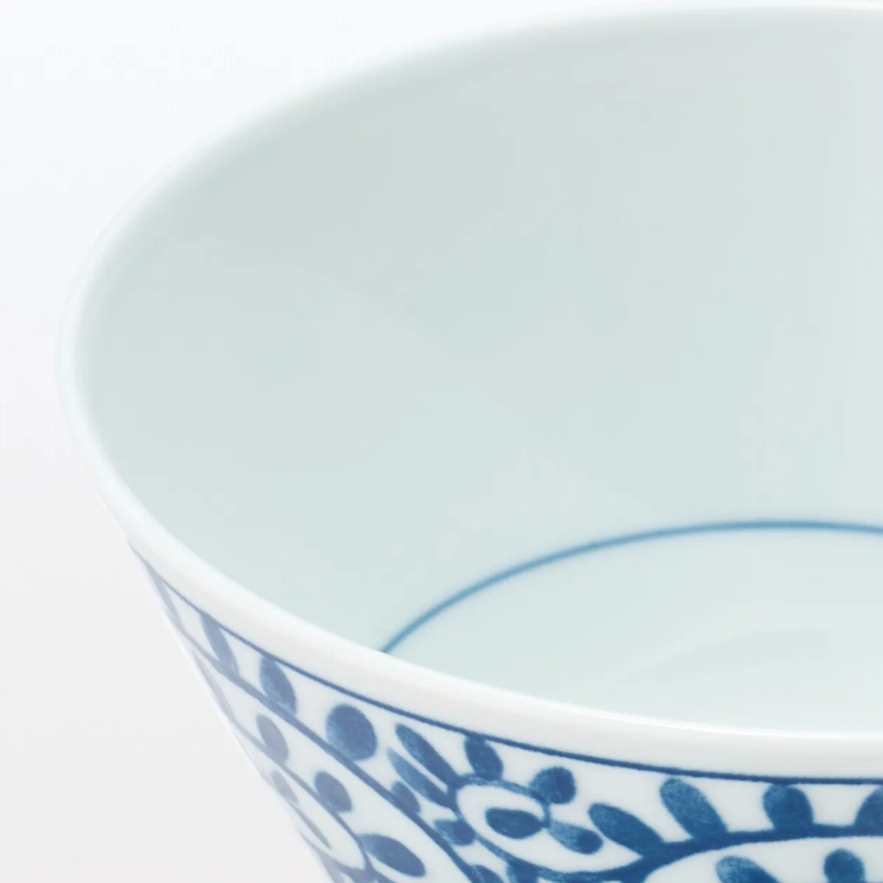 Vaisselle^Muji Bol à riz en porcelaine Hasami - Motif arabesque, Grande