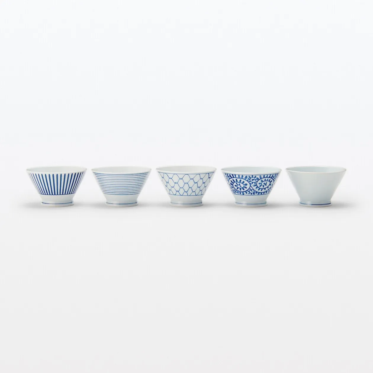 Vaisselle^Muji Bol à riz en porcelaine Hasami - Motif arabesque, Grande