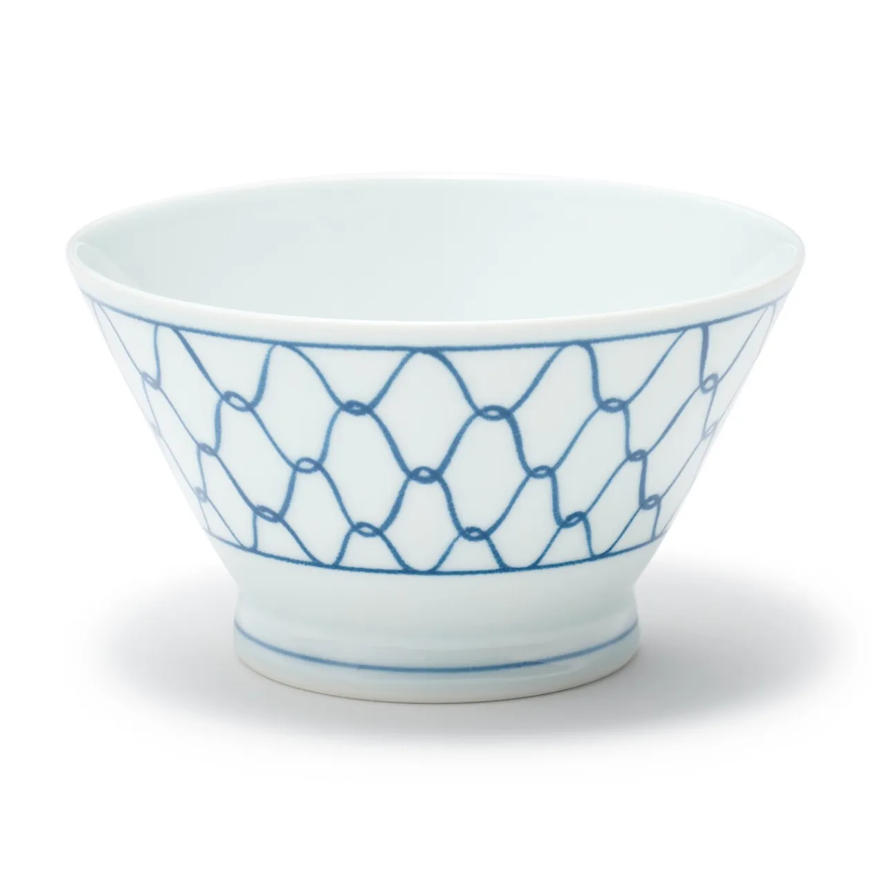 Vaisselle^Muji Bol à riz en porcelaine Hasami - Motif maille, Petit