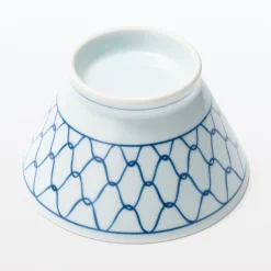 Vaisselle^Muji Bol à riz en porcelaine Hasami - Motif maille, Petit