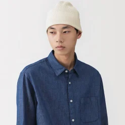 Chapeaux|Chapeaux^Muji Bonnet en coton et soie