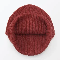 Chapeaux|Chapeaux^Muji Bonnet unisexe en laine côtelée antidémangeaisons