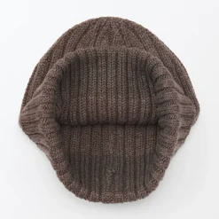 Chapeaux|Chapeaux^Muji Bonnet unisexe en laine côtelée antidémangeaisons