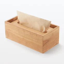Rangements En Bois^Muji Boîte à mouchoirs en bois 24.5 x 12 x 9 cm