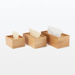 Rangements En Bois^Muji Boîte à mouchoirs en bois 20.5 x 11 x 8.5 cm