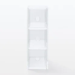 Rangements En Acrylique^Muji Boîte acrylique 3 tiroirs L8.6X P17X H25.2cm