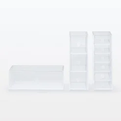 Rangements En Acrylique^Muji Boîte acrylique 3 tiroirs L8.6X P17X H25.2cm