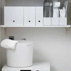 Petits Rangements En Polypropylène|Boîtes Et Rangement De Bureau^Muji Boîte archive droite grise en PP L10X P32X H24cm