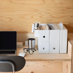 Petits Rangements En Polypropylène|Boîtes Et Rangement De Bureau^Muji Boîte archive droite grise en PP L10X P32X H24cm