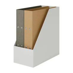 Petits Rangements En Polypropylène|Boîtes Et Rangement De Bureau^Muji Boîte archive grise en biais large en PP L15X P31.8X H27.6cm