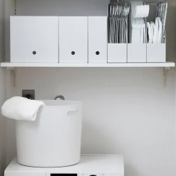 Petits Rangements En Polypropylène|Boîtes Et Rangement De Bureau^Muji Boîte archive grise large en PP L15X P32X H24cm