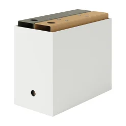 Petits Rangements En Polypropylène|Boîtes Et Rangement De Bureau^Muji Boîte archive grise large en PP L15X P32X H24cm