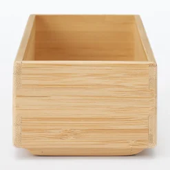 Rangements En Bois|Boîtes Et Rangement De Bureau^Muji Boîte de rangement en bambou L8.5X P26X H5.5cm