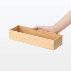 Rangements En Bois|Boîtes Et Rangement De Bureau^Muji Boîte de rangement en bambou L8.5X P26X H5.5cm