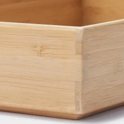 Rangements En Bois|Boîtes Et Rangement De Bureau^Muji Boîte de rangement en bambou L17X P26X H5.5cm