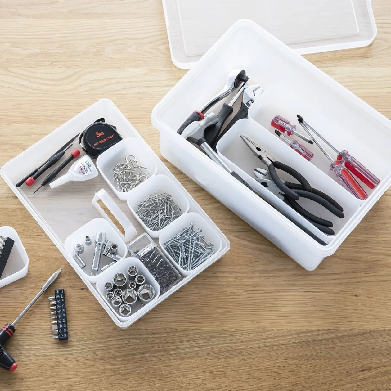 Rangements En Polypropylène^Muji Boîte de rangement ouverte en PP ‐ 25cm S