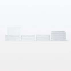 Rangements En Acrylique^Muji Boîte en acrylique 2 tiroirs L25.6X P16.8X H9.5cm