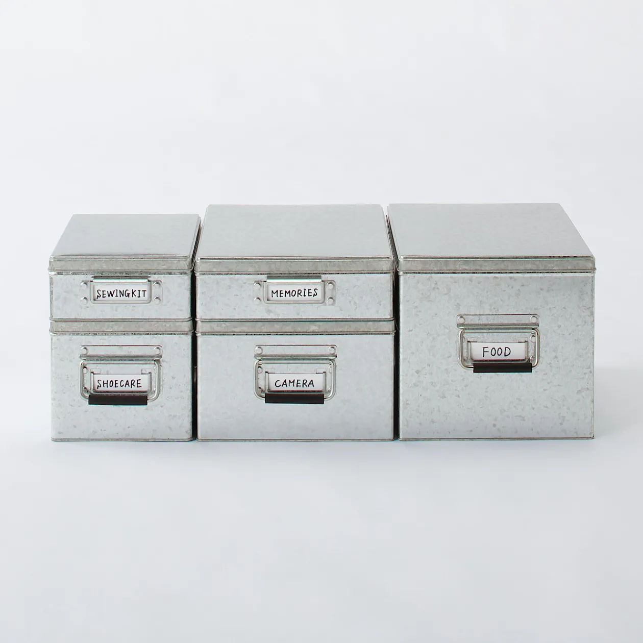 Rangements En Métal^Muji Boîte en fer blanc