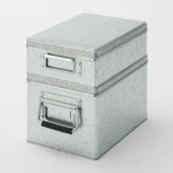 Rangements En Métal^Muji Boîte en métal galvanisé L19X P29X H16cm