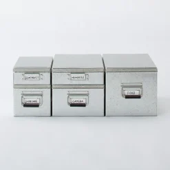 Rangements En Métal^Muji Boîte en métal galvanisé L19X P29X H16cm