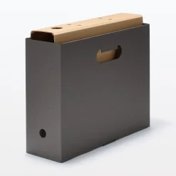 Boîtes Et Rangement De Bureau^Muji Boîtes archives A4 en kraft (Lot de 5)