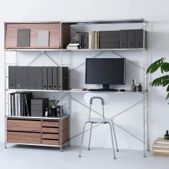 Boîtes Et Rangement De Bureau^Muji Boîtes archives A4 en kraft (Lot de 5)