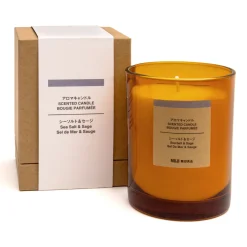 Bougies^Muji Bougie 1 mèche sel de mer et sauge