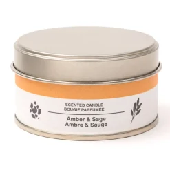 Bougies^Muji Bougie Métal ‐ Ambre et sauge