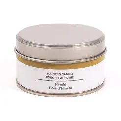Bougies^Muji Bougie Métal  ‐ Bois d'hinoki