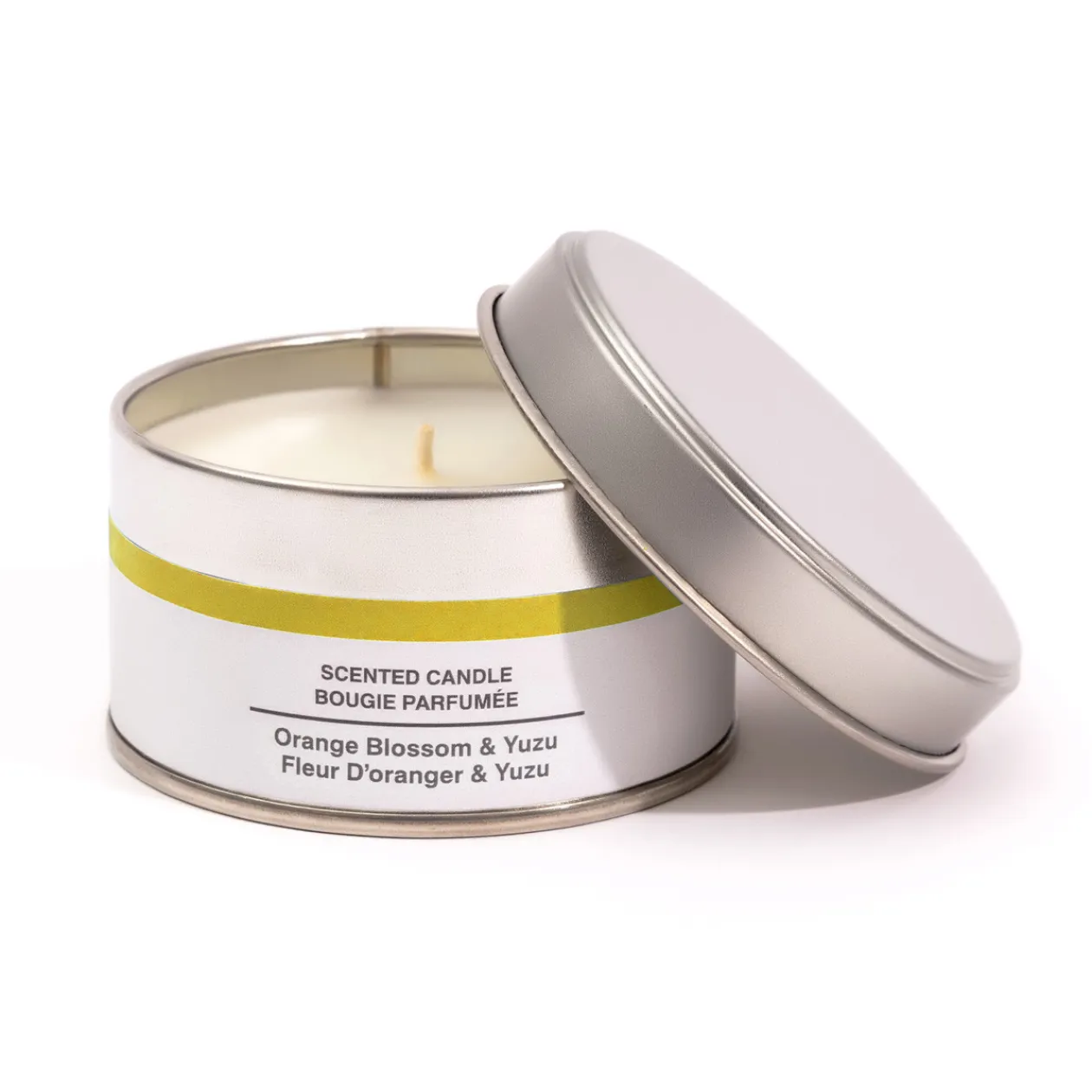 Bougies^Muji Bougie Métal ‐ Fleur d'oranger et yuzu