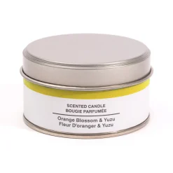 Bougies^Muji Bougie Métal ‐ Fleur d'oranger et yuzu