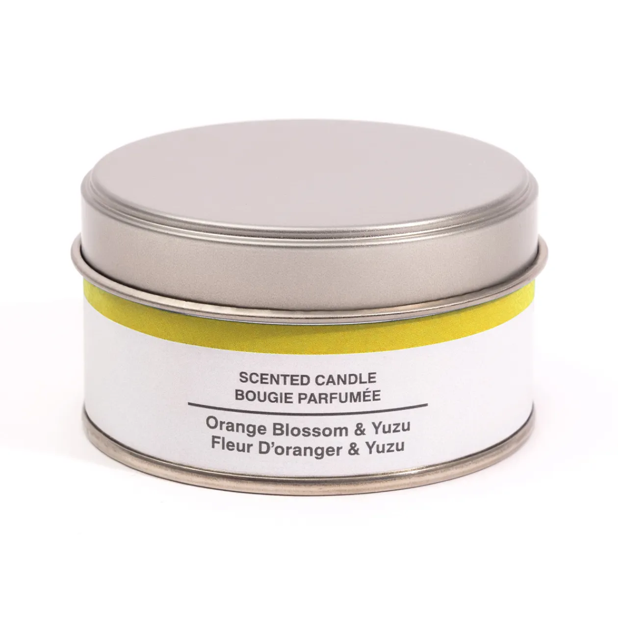 Bougies^Muji Bougie Métal ‐ Fleur d'oranger et yuzu